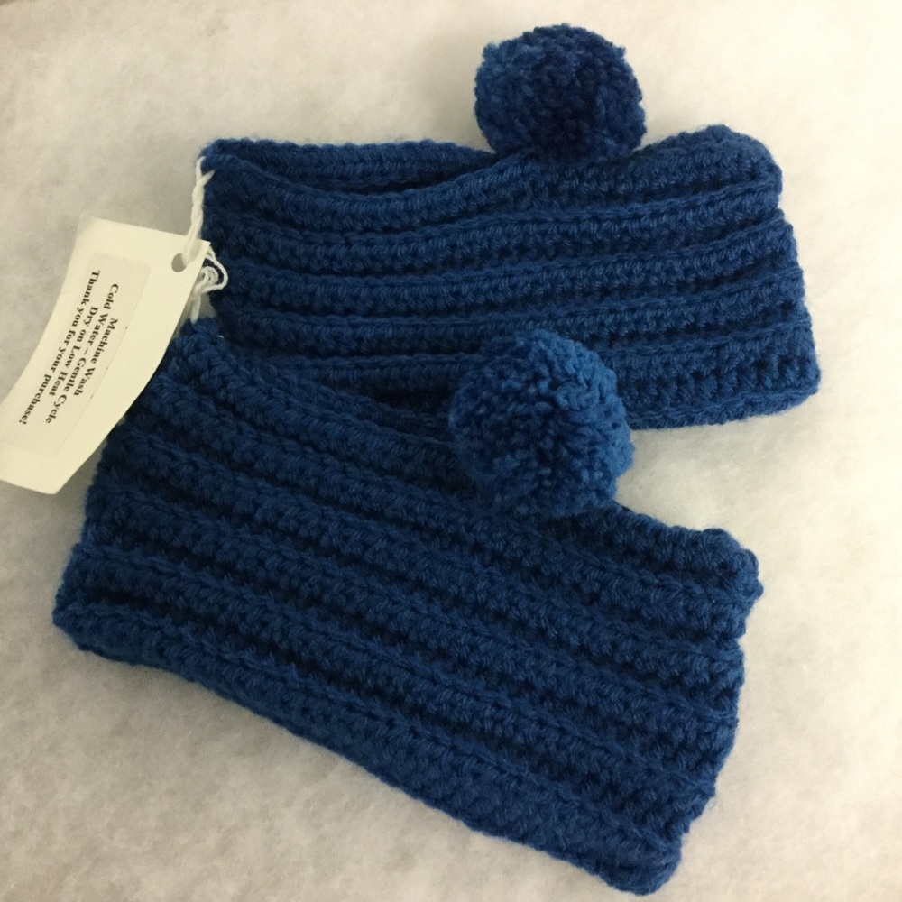 Shoes - Slippers house shoes Crochet Boys/Girls Blue New Handmade child pajamas